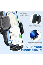 Load image into Gallery viewer, Araç içi Telefon Tutucu Büyük Boy Uzun Vantuzlu Cam ve Torpido için Uygun 360 Dönebilen Tutucu