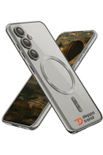 Load image into Gallery viewer, Samsung Galaxy S24 Fe Uyumlu Kamera Korumalı Magsafe Kılıf Kablosuz Şarj Destekli Manyetik Kapak