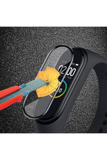 Load image into Gallery viewer, Xiaomi Mi Band 5 Uyumlu Tam Kaplayan Darbelere Karşı Dayanıklı Kırılmaz Cam Nano Ekran Koruyucu