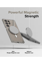 Load image into Gallery viewer, Samsung Galaxy S24 Ultra Uyumlu Kılıf Kamera Çıkıntılı Şeffaf Magsafe Kablosuz Şarj Destekli Kapak