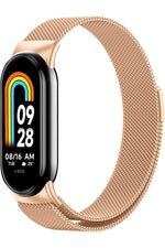 Load image into Gallery viewer, Xiaomi Mi Band 8 Uyumlu Kordon Ayarlanabilir Mıknatıslı Metal Hasır Manyetik Paslanmaz Kordon