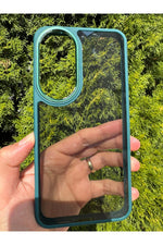 Load image into Gallery viewer, Samsung Galaxy S24 Fe Uyumlu Kılıf Siyah Transparan Şeffaf Kamera Çevresi Metal Koruyucu Silikon