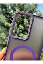 Load image into Gallery viewer, Samsung Galaxy A36 Uyumlu Kılıf Magsafe Renkli Kamera Etrafı Koruyucu Metalik Silikon Sararmaz Kapak