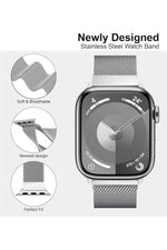 Load image into Gallery viewer, Apple Watch 9 8 7 6 5 4 3 2 Se 42mm/44mm/45mm/49mm Uyumlu Kordon Mıknatıslı Ayarlanabilir Metal