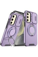 Load image into Gallery viewer, Galaxy S24/s25 Uyumlu Kılıf Kamera Korumalı Sürgülü 360 Dönebilen Magsafe Stand Tank Kapak