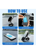 Load image into Gallery viewer, Araç İçi Telefon Tutucu Tüm Modeller ile Uyumlu 360 Dönebilen Metal Mıknatıslı Katlanabilir Tutucu