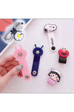 Load image into Gallery viewer, Tüm Telefonlar/Tüm Kablolar ile Uyumlu Renkli Desenli Kablo Düzenleyici Kablo Toparlayıcı Çıt Çıtlı