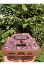 Load image into Gallery viewer, iPhone 15 Pro Max Uyumlu Taşlı Magsafe Kılıf Parlak Taşlı Simli Koruyucu Kablosuz Şarj Silikon Kapak