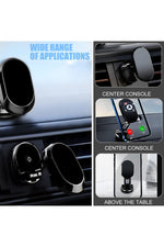 Load image into Gallery viewer, Araç İçi Telefon Tutucu Tüm Modeller ile Uyumlu 360 Dönebilen Metal Mıknatıslı Katlanabilir Tutucu