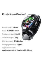 Load image into Gallery viewer, iPhone/Samsung ve Telefon Kıskaç Aparatlı Magsafe Tabletler için Soğutucu RGB Isı Önleyici Fan