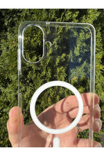 Load image into Gallery viewer, Samsung Galaxy A07 Uyumlu Kılıf İnce Sert Sararmaz Magsafe Kamera Kenarı Koruyucu Dayanıklı Kapak