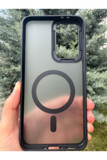 Load image into Gallery viewer, Samsung Galaxy A36 Uyumlu Kılıf Magsafe Renkli Kamera Etrafı Koruyucu Metalik Silikon Sararmaz Kapak