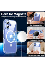 Load image into Gallery viewer, iPhone 16 Plus Uyumlu Kılıf Kamera Koruma Camı Ekran Koruyucu Şeffaf Magsafe Temperli Cam Koruma