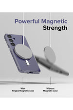 Load image into Gallery viewer, Samsung Galaxy S24 Plus Uyumlu Kılıf Kamera Çıkıntılı Şeffaf Magsafe Kablosuz Şarj Destekli Kapak