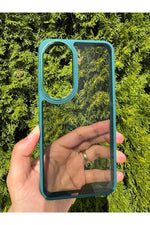 Load image into Gallery viewer, Samsung Galaxy S23 Fe Uyumlu Kılıf Siyah Transparan Şeffaf Kamera Çevresi Metal Koruyucu Silikon