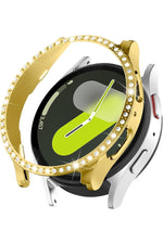 Load image into Gallery viewer, Samsung Galaxy Watch 4/5/6/7 44mm Uyumlu Kılıf Ekran ve Kasa Koruyucu Parlak Taşlı Kasa Koruma Guard