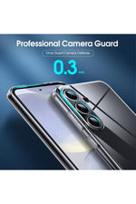 Load image into Gallery viewer, Samsung Galaxy S24 Uyumlu Kılıf 3D Kamera Koruma Darbe Önleyici Şeffaf Esnek Renksiz Silikon Kapak