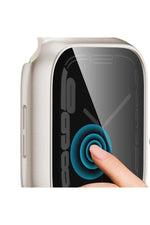 Load image into Gallery viewer, Apple Watch 45mm Uyumlu Kılıf Ekran ve Kasa Koruma Hayalet/Privacy Gizlilik Özellikli Kasa Koruyucu