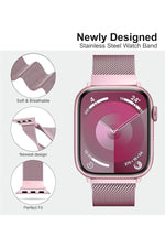 Load image into Gallery viewer, Apple Watch 9 8 7 6 5 4 3 2 Se 42mm/44mm/45mm/49mm Uyumlu Kordon Mıknatıslı Ayarlanabilir Metal