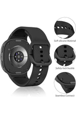 Load image into Gallery viewer, Samsung Galaxy Watch 8 40mm/44mm/Classic 46mm Uyumlu Kordon Liquid Same Leke Tutmayan Silikon Kordon