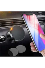 Load image into Gallery viewer, Tüm Cihazlara Uyumlu Mıknatıslı Telefon Tutacağı Siyah Araç Içi Telefon Tutucu Masaüstü için Uygun