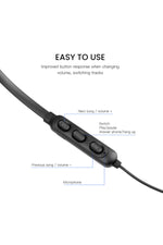 Load image into Gallery viewer, Uzun Kullanım Süreli Sporcu Bluetooth Kulaklık Kablosuz Boyun Bantlı Ense Tipi Arama Cevaplama Tuşlu