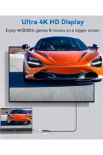Load image into Gallery viewer, İpad Iphone 16/17 Pro Max Uyumlu Type-c To 4k Hdmi Hub Usb-c Type-c Pd Usb Çevirici 3in1 Dönüştürücü