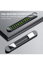 Load image into Gallery viewer, Araç içi Telefon Numaratör Araç Park Telefonu Premium Metalik Torpido Üzeri Alt Kısmı Yapışkanlı