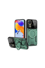 Load image into Gallery viewer, Xiaomi Redmi Note 12 Pro 4G Uyumlu Kılıf Magsafe Standlı Kamera Lens Korumalı Dayanıklı Renkli Tank