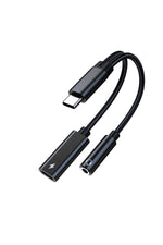 Load image into Gallery viewer, Samsung Xiaomi Uyumlu Type-c Kulaklık Çevirici Şarj Dönüştürücü Örgü Kablo Bluetooth Gerektirmez