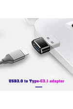 Load image into Gallery viewer, Usb To Type-c Çevirici Dönüştürücü Şarj Data Aktarım Usb To Usb-c Çevirici Dönüştürücü Otg Adaptör