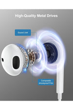 Load image into Gallery viewer, iPhone 15 Pro 16 Plus 16 Pro Max 17 Air Uyumlu Kulaklık Type-C Tak Çalıştır Bluetooth Gerektirmez