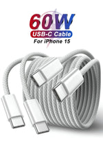 Load image into Gallery viewer, Apple Ipad Iphone 15/16 Plus/16/17 Pro Max Uyumlu 60w Hızlı Şarj Kablosu Örgü Usb-c Type-c Pd Kablo
