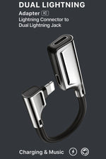 Load image into Gallery viewer, iPhone 14/13/12/11/X/8/7/Pro Max/Plus/Mini Uyumlu Kulaklık Çevirici Lightning Dönüştürücü Çoğaltıcı