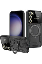 Load image into Gallery viewer, Samsung Galaxy A16 Uyumlu Kılıf Magsafe Standlı Kamera Lens Korumalı Dayanıklı Renkli Tank Kapak