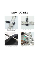 Load image into Gallery viewer, Apple Watch Huawei Galaxy Xiaomi Dayanıklı Metal Yedek iğneli Kordon Kısaltıcı Aparat Pim Çıkarma