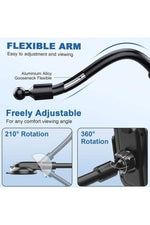 Load image into Gallery viewer, Araç içi Telefon Tutucu Büyük Boy Uzun Vantuzlu Cam ve Torpido için Uygun 360 Dönebilen Tutucu