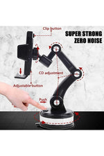Load image into Gallery viewer, Araç içi Telefon Tutucu Ayarlanabilir Uzayabilen 360 Dönebilen Vantuzlu Cam ve Torpido için Uygun