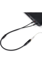 Load image into Gallery viewer, Aux To 2x Aux Kablo 3.5mm Jack Çevirici Mikrofon ve Kulaklk Çoklayıcı Dönüştürücü Aux Stereo Adaptör