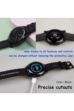 Load image into Gallery viewer, Huawei GT3 Pro Uyumlu Kılıf Siyah Kasa ve Ekran Koruyucu Siyah Ekran ve Kasa Koruma Kapak