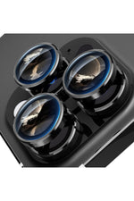 Load image into Gallery viewer, İphone 15 Pro/iphone 15 Pro Max Uyumlu Kamera Lens Koruyucu Dayanıklı Renkli Metal Temperli Cam