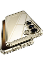 Load image into Gallery viewer, Samsung Galaxy S23 Fe Uyumlu Kılıf Kamera Korumalı Darbe Önleyici Şeffaf Renksiz Sert Silikon Kapak