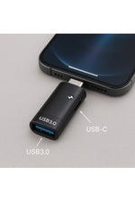 Load image into Gallery viewer, Type-C To USB 3.0 + Type-C OTG & Şarj Dönüştürücü –2 in 1 Çoklu Kullanım Metal Mini Çevirici Adaptör