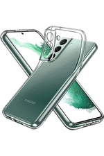 Load image into Gallery viewer, Samsung Galaxy S22 Uyumlu Kılıf 3D Kamera Korumalı Darbe Önleyici Şeffaf Transparan Esnek Silikon