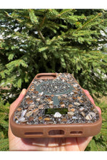 Load image into Gallery viewer, iPhone 16 Pro Max Uyumlu Taşlı Magsafe Kılıf Parlak Taşlı Simli Koruyucu Kablosuz Şarj Silikon Kapak