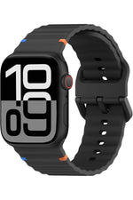 Load image into Gallery viewer, Apple Watch 42/44/45/46/49mm Uyumlu Kordon Esnek Silikon Suya ve Toza Dayanıklı Renkli Ayarlanabilir