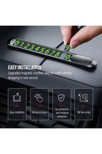 Load image into Gallery viewer, Araç içi Telefon Numaratör Araç Park Telefonu Premium Metalik Torpido Üzeri Alt Kısmı Yapışkanlı