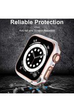 Load image into Gallery viewer, Apple Watch Se 6 5 4 40mm Uyumlu Kılıf Ekran ve Kasa Koruyucu Tam Kaplayan Parlak Watch Kasa Koruma