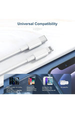 Load image into Gallery viewer, Apple iPhone 7/8/8Plus/X/XsMax/11/12/13/14 Pro Max Uyumlu Type-C To Lightning Şarj ve Data Kablosu