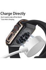 Load image into Gallery viewer, Apple Watch Se 6 5 4 40mm Uyumlu Kılıf Ekran ve Kasa Koruyucu Tam Kaplayan Parlak Watch Kasa Koruma